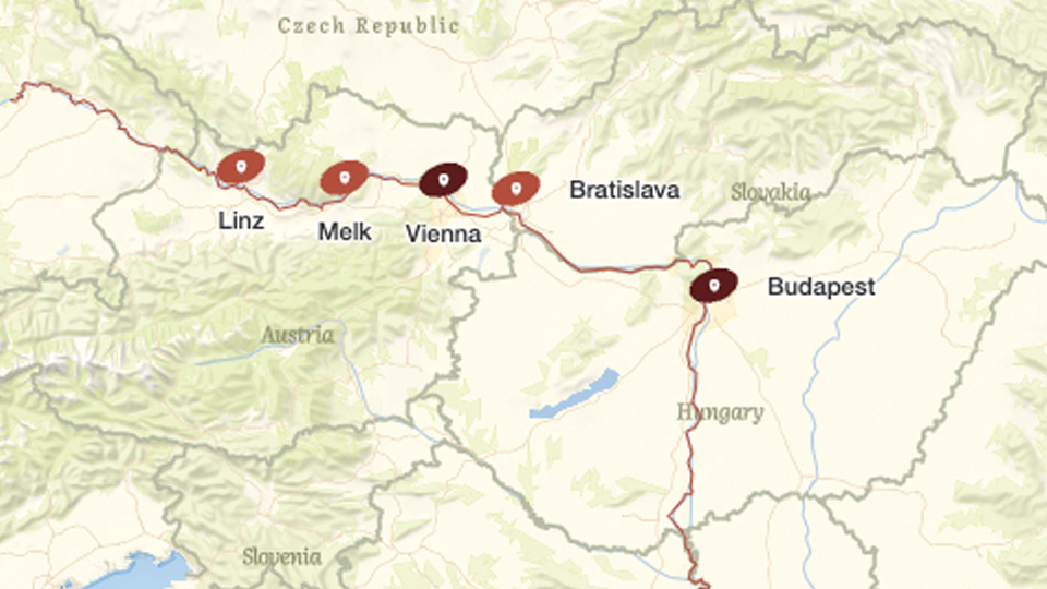 Best of the Danube map