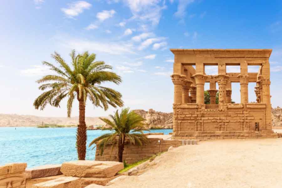 Aswan on the Nile River in southern Egypt