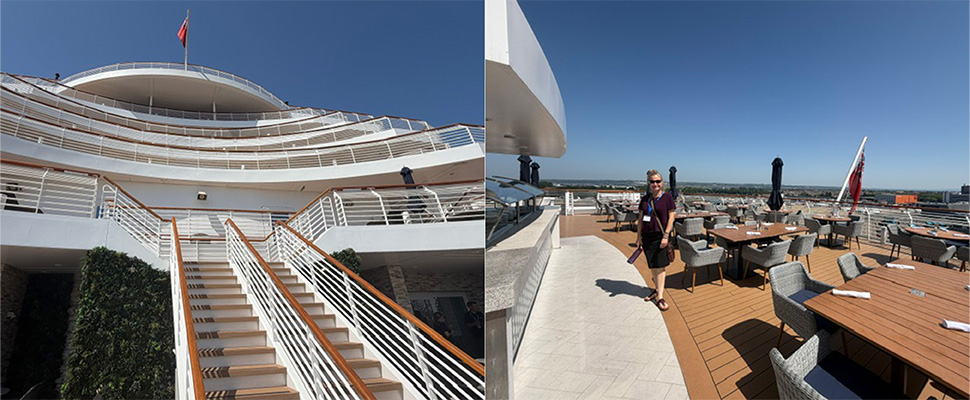 Saga Ship Visit Louise and Claire Spirit of Discovery