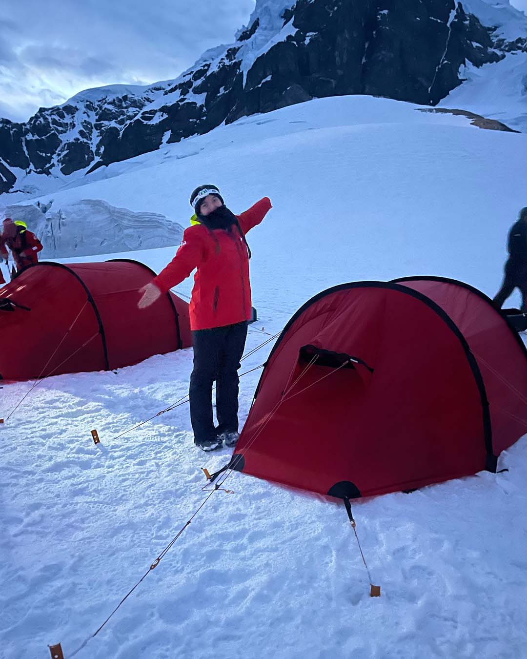 Camping in Antarctica